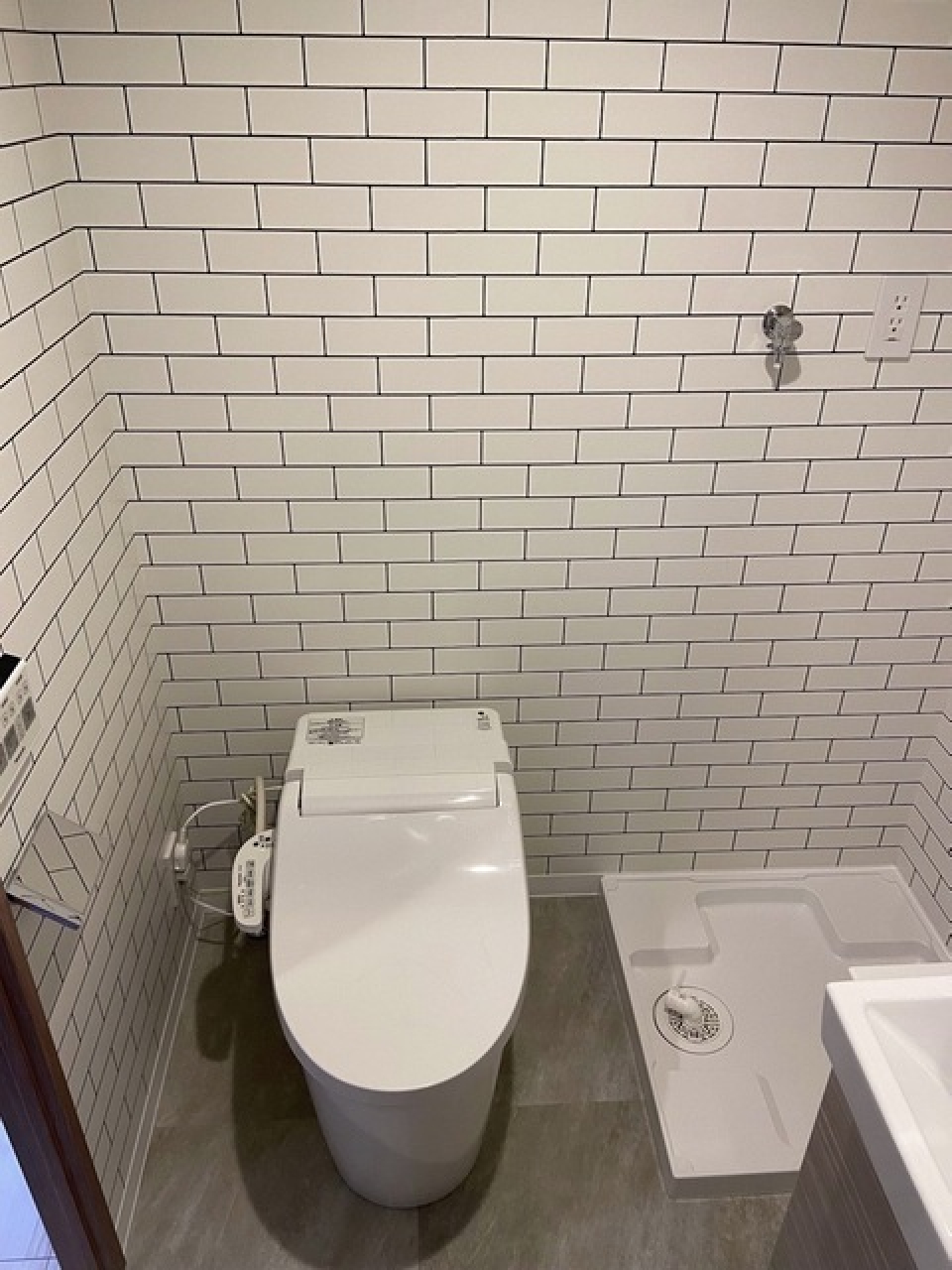 ブリック調の壁が可愛いですね！