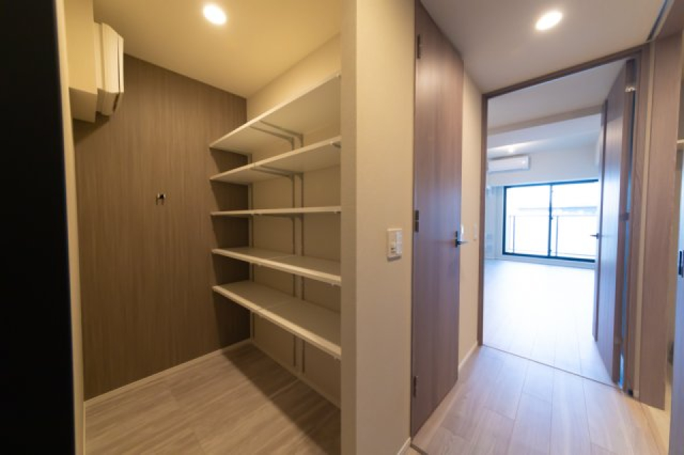 シューズボックスを開けた時の様子。