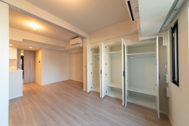 収納を開けた時の様子。