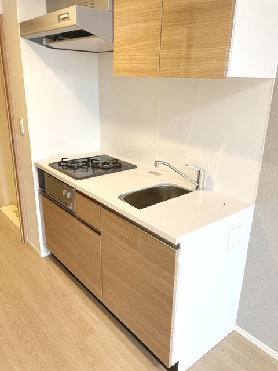 ２口のガスコンロが導入されたキッチンです。※写真は同タイプ住戸です。