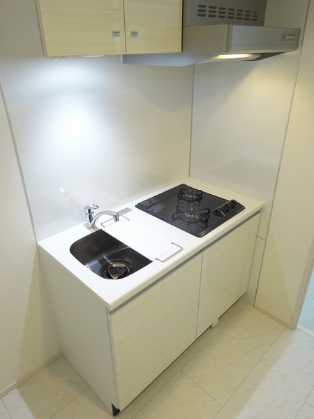 2口コンロのキッチンです。