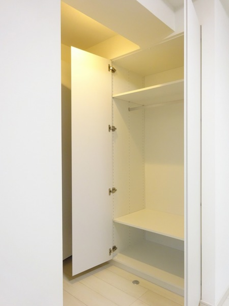 収納を開けた時の様子。