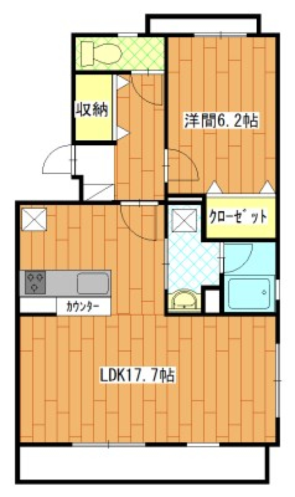 緑と共存するの間取り図