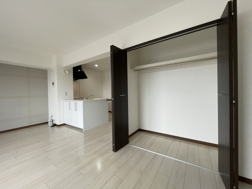 大きなクローゼットつき