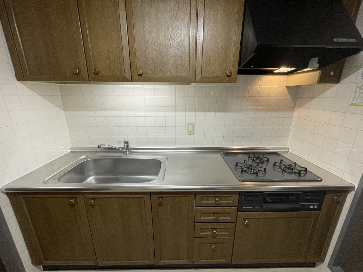 3口コンロなのでお料理も捗りますね