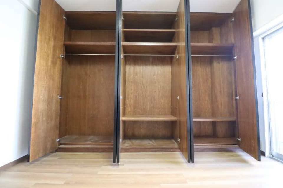 収納を開けた時の様子。