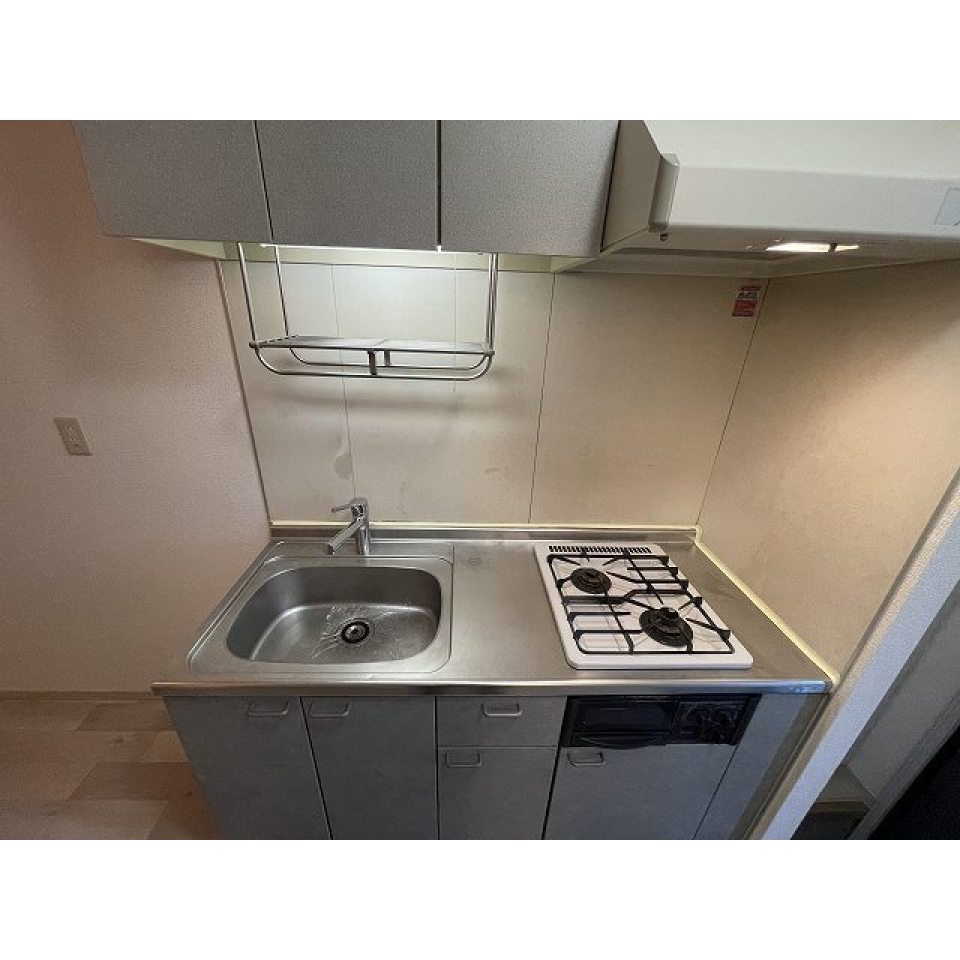 ２口コンロが導入されたキッチンです。