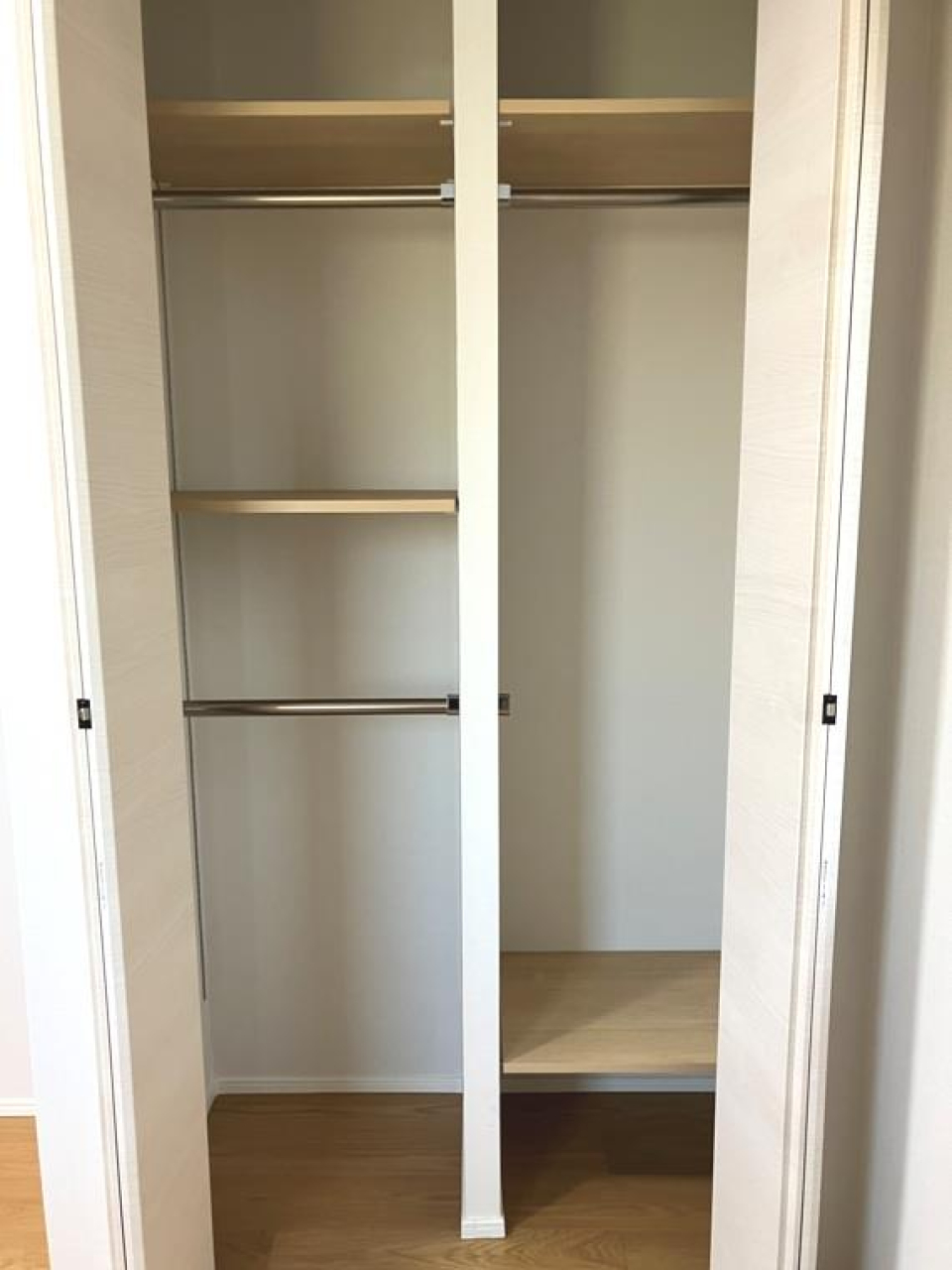 収納を開けた時の様子。