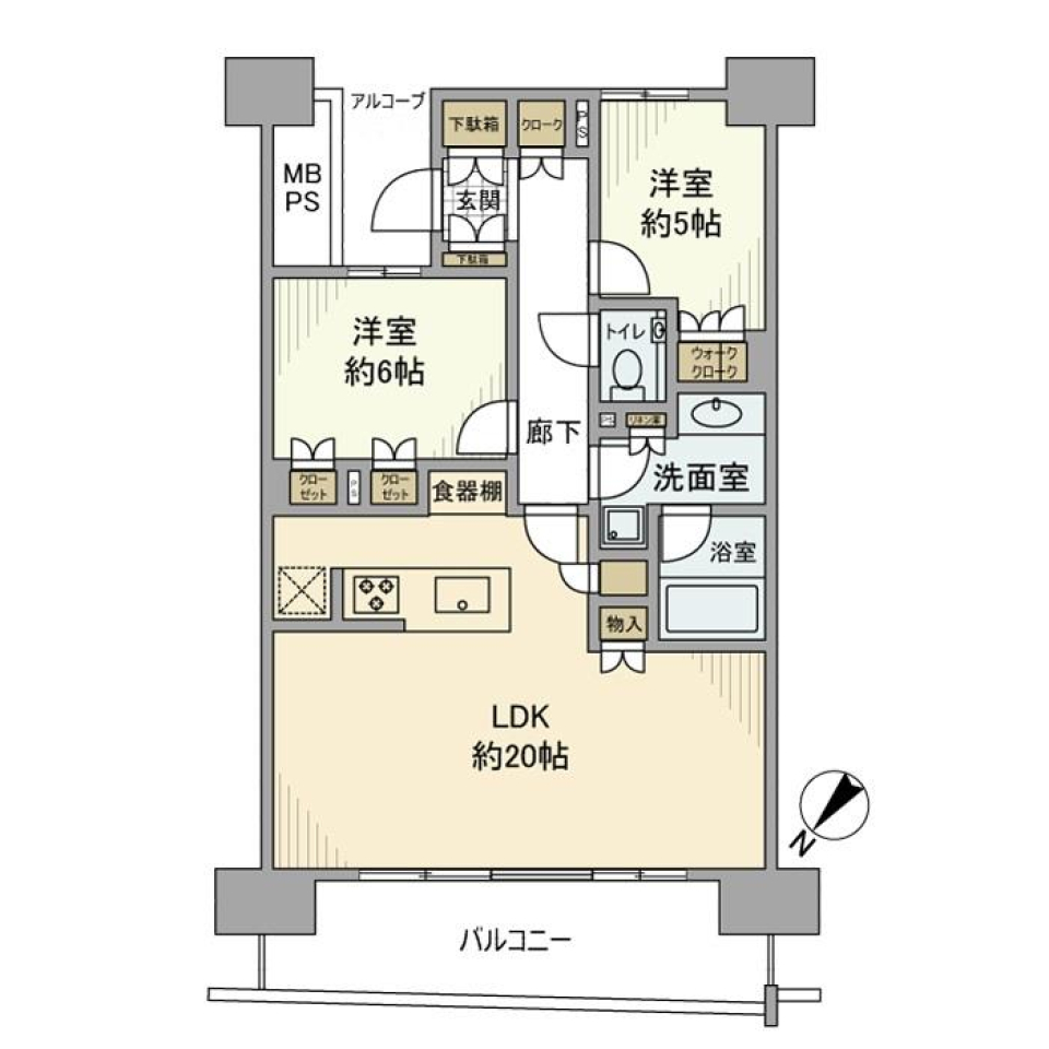 毛穴が綺麗になる部屋発見!?美意識高めの方集まれ！[新築]の間取り図