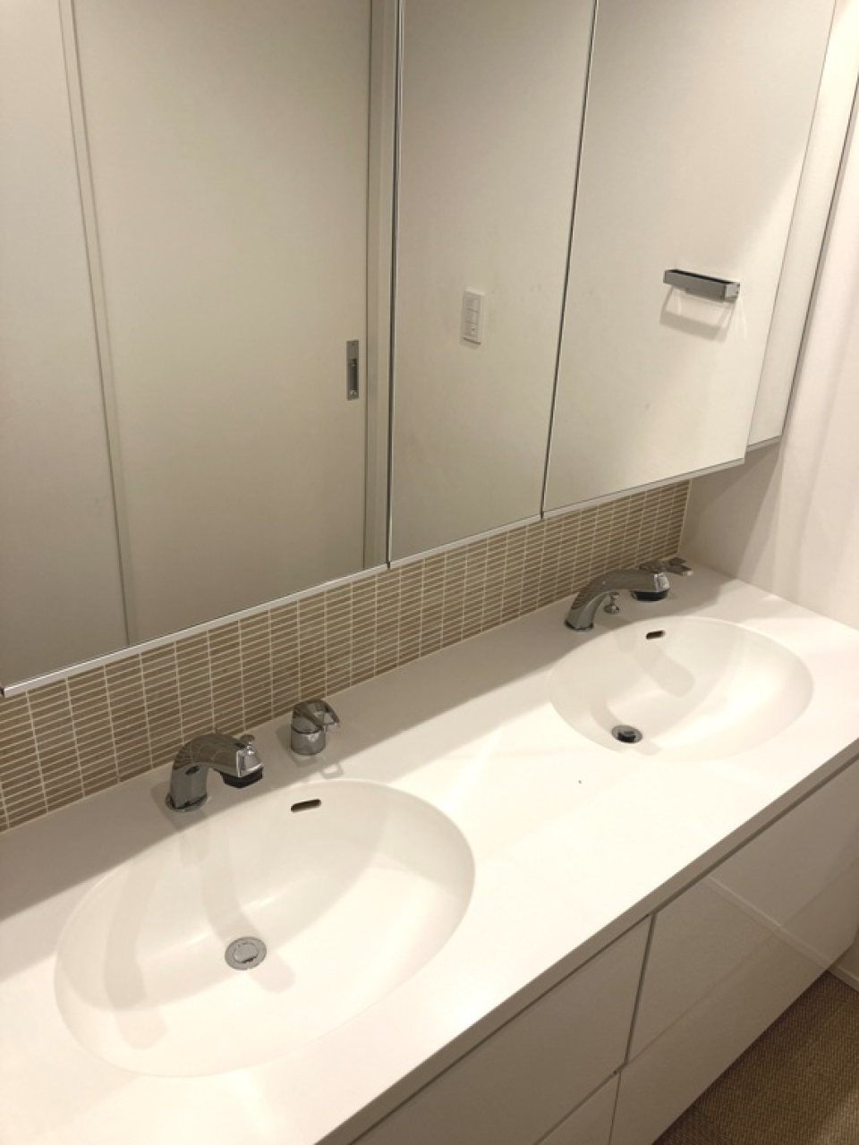 洗面台が２つあります。