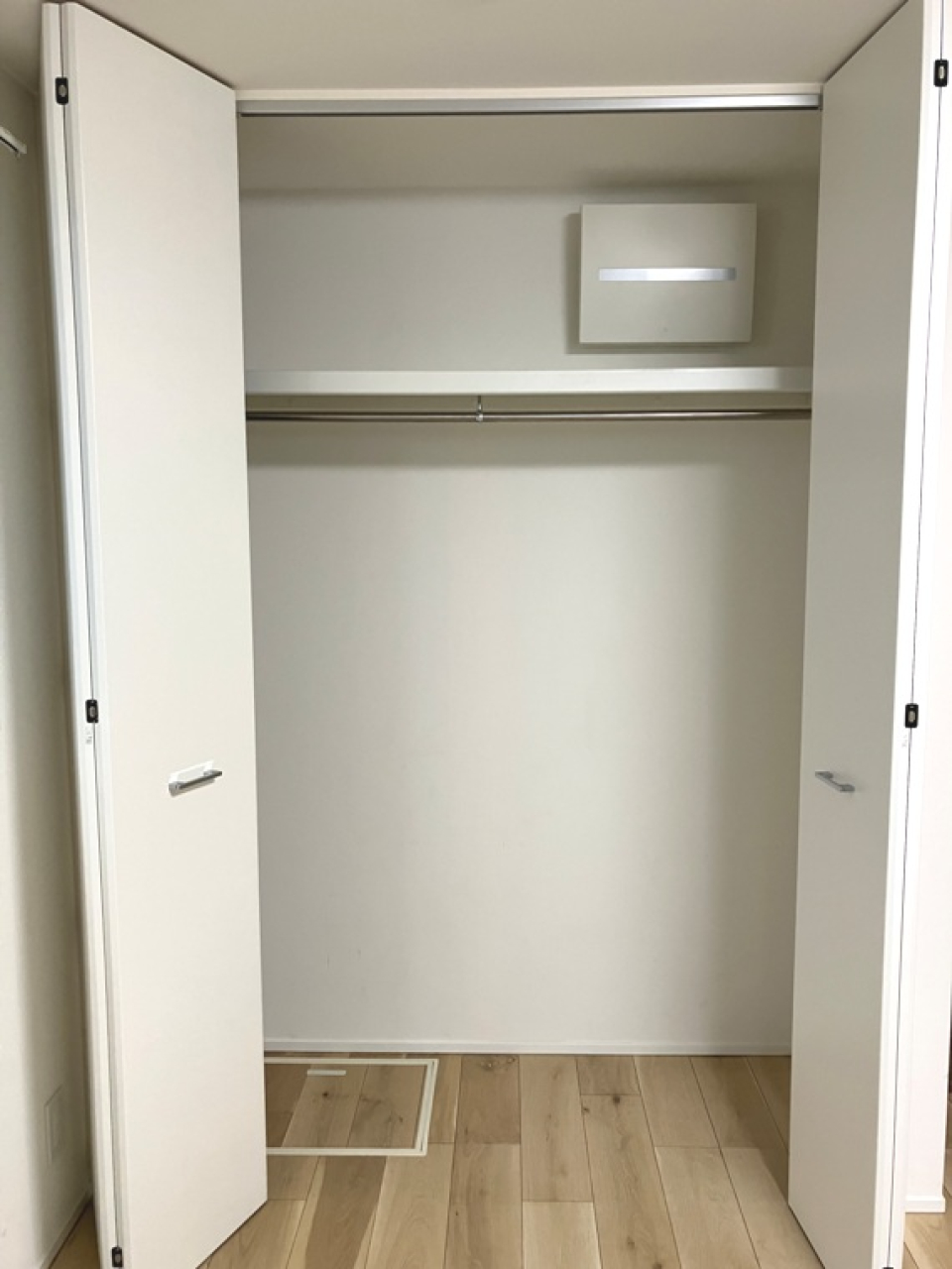 収納を開けた時の様子。