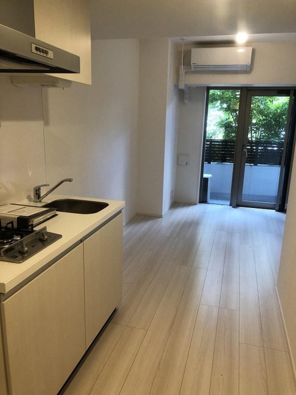 少しばかりの緑が覗く。