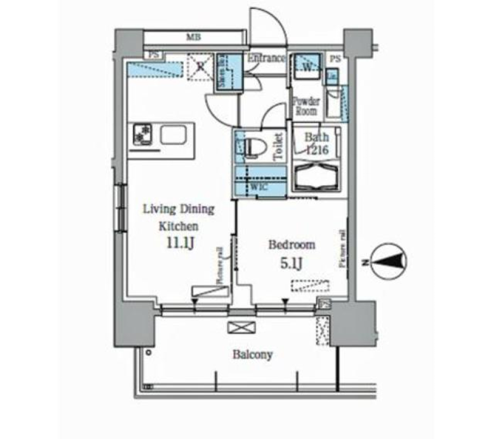 植物園で緑を感じて［ペット可］の間取り図