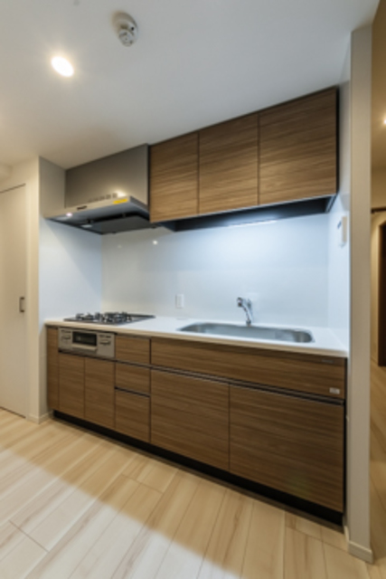 調理スペースもしっかり確保できるキッチン