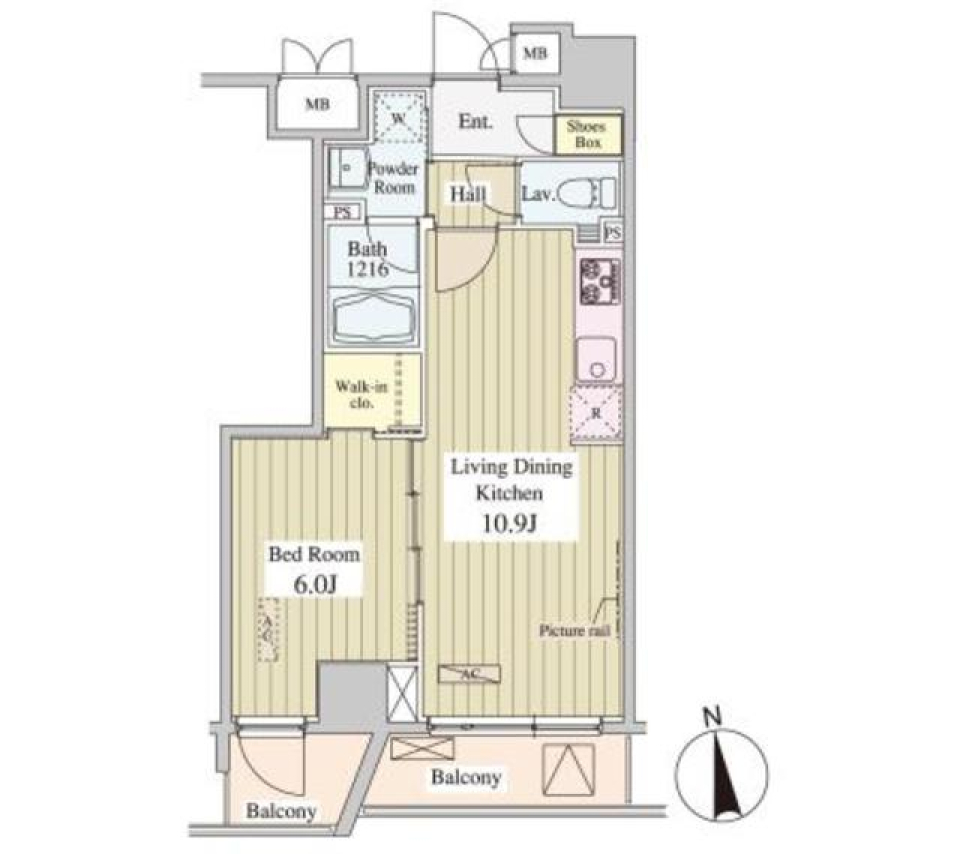布団に包まれているような暖かい気持ちになれちゃうの間取り図