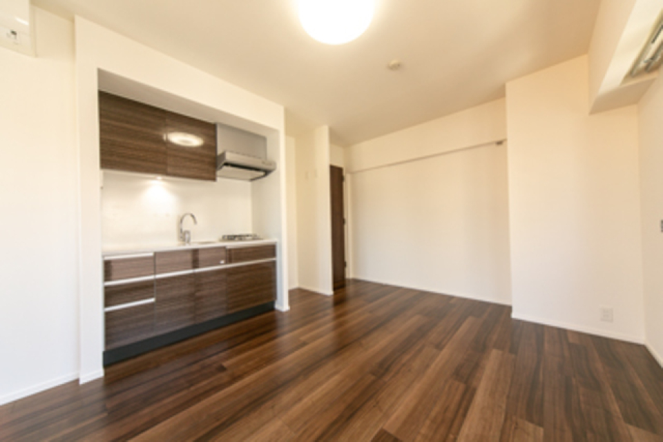 一部屋にキッチンもついて一体感が増す