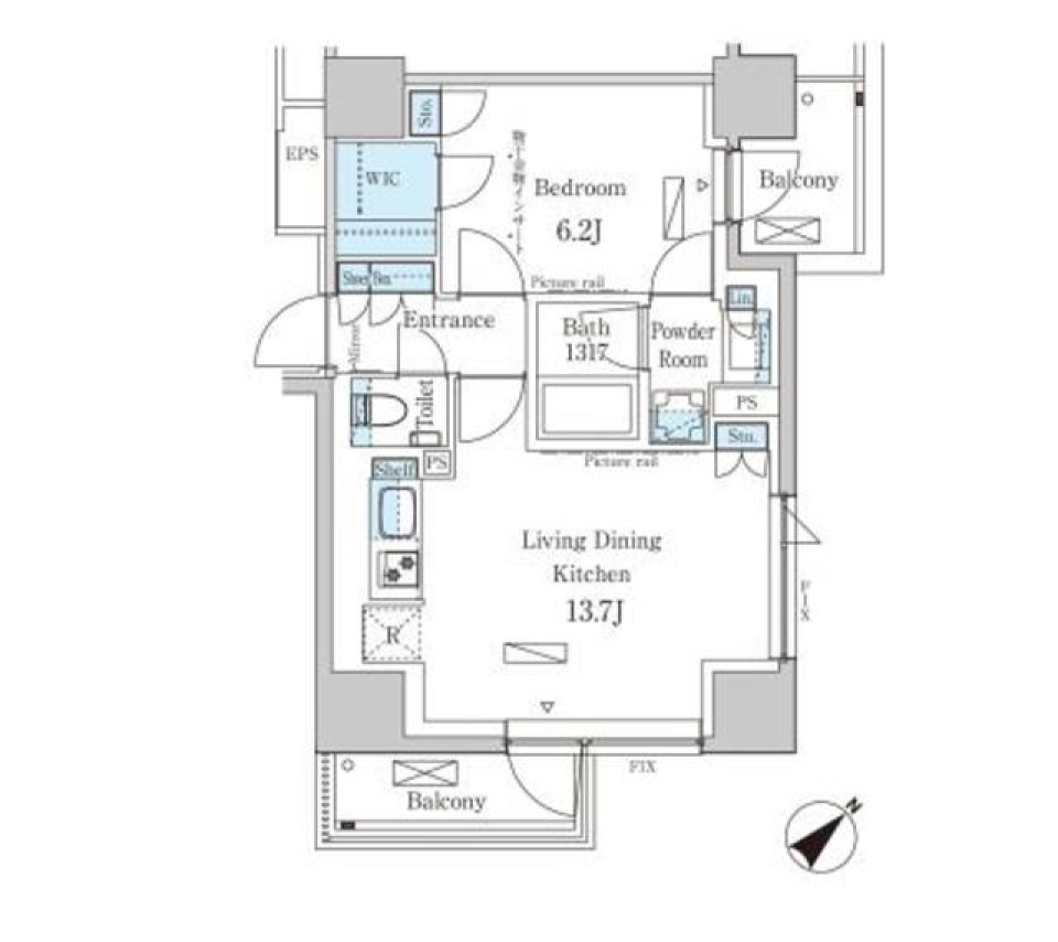 特別な空間への入り口、緑のエントランスが演出するラグジュアリーな暮らしの間取り図