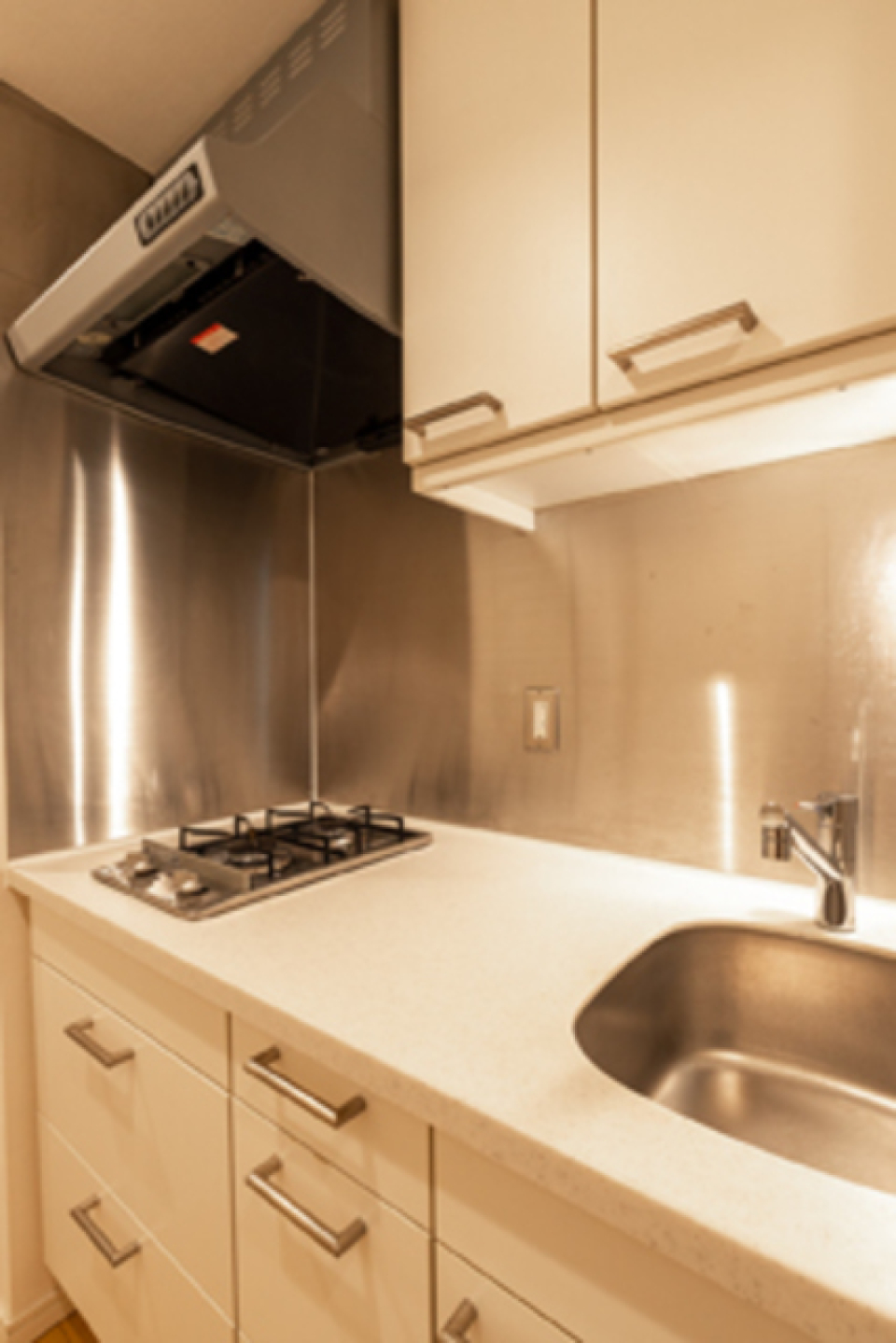 2口のコンロが導入されています。※写真は同タイプ住戸です。