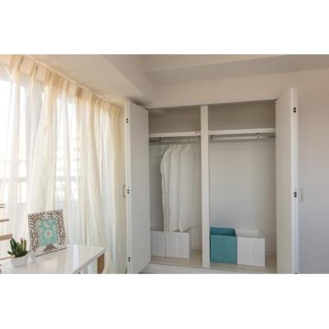 ベッドルームには収納がたっぷりと※写真は同タイプ住戸です。