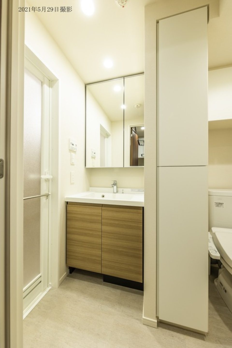 嬉しい独立洗面台。※写真は同タイプ住戸です。