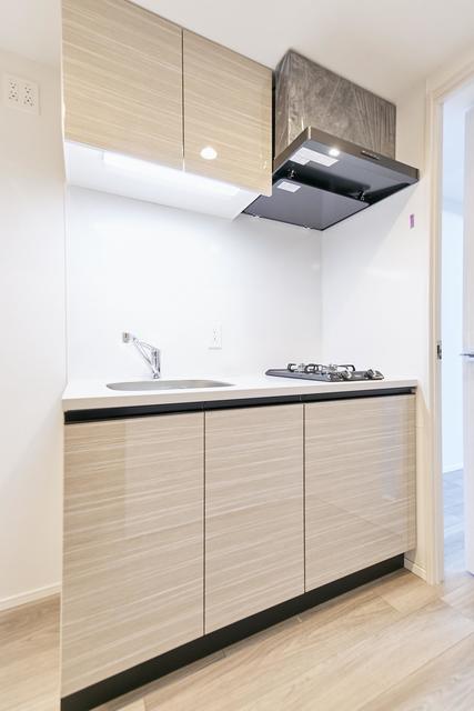 2口のガスコンロが導入されたキッチンです。※写真は同タイプ住戸です。