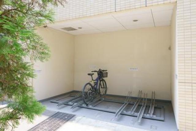 自転車も停められます
