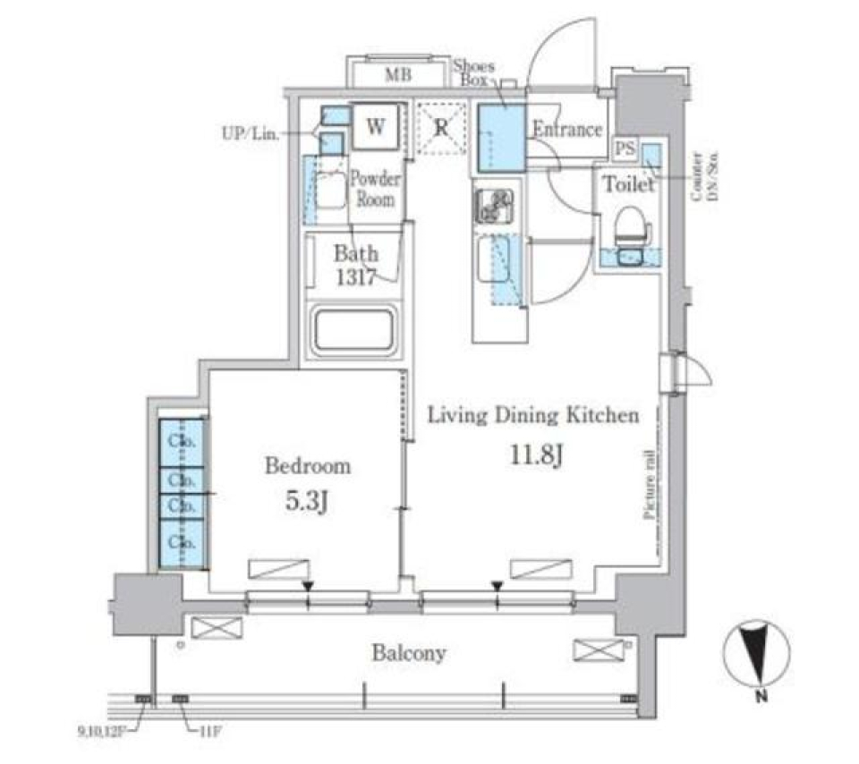 イルカのいる街で東京暮らしの間取り図