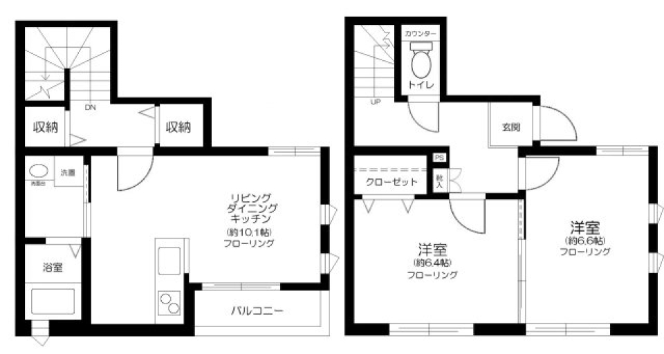 世田谷区の快適な４LDKの間取り図