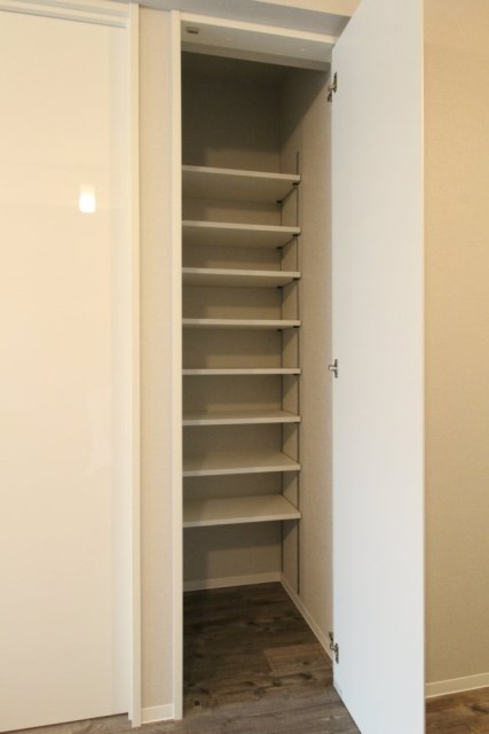 収納を開けた時の様子。