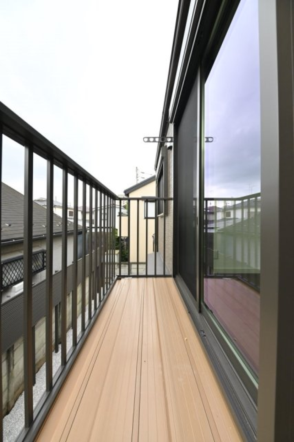 バルコニーに出た時の様子です。