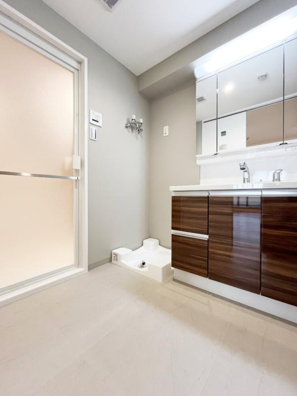 嬉しい独立洗面台。
