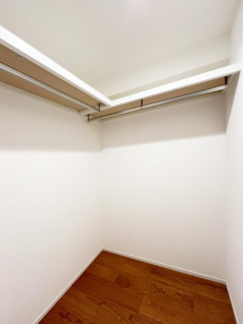 ウォーキングクローゼットの様子。