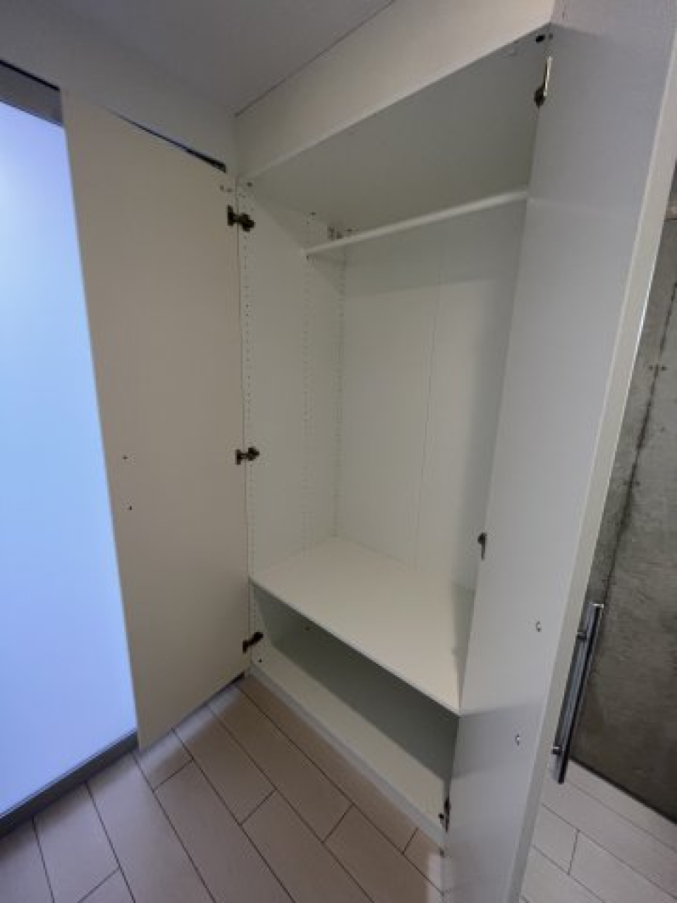 収納を開けた時の様子です。