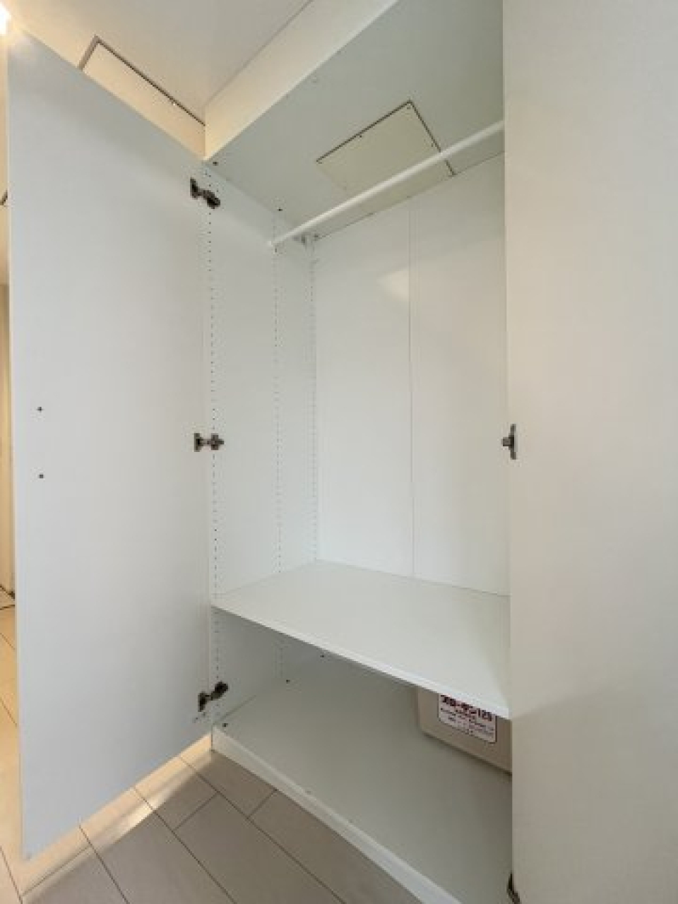 収納を開けた時の様子。