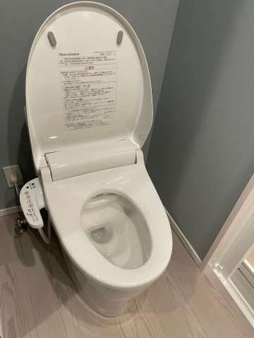 清潔感のあるトイレです。
ログ銀座イースト（別号室同タイプ）