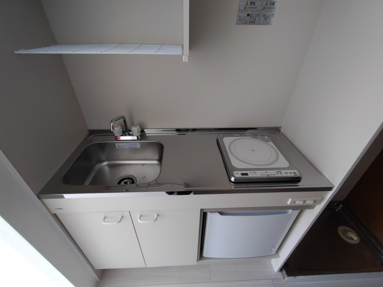一口キッチンです。