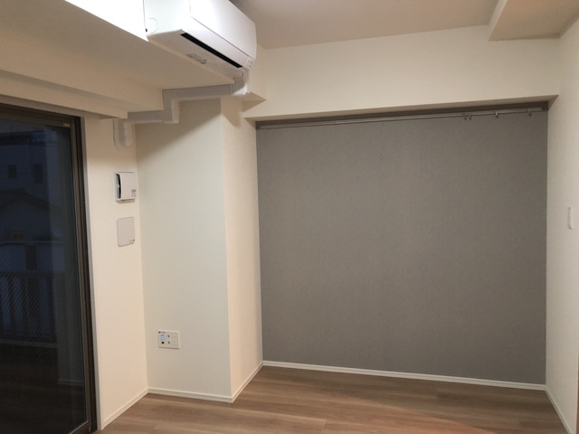 グレーのウォールがオシャレですね！※写真は同タイプ住戸です。