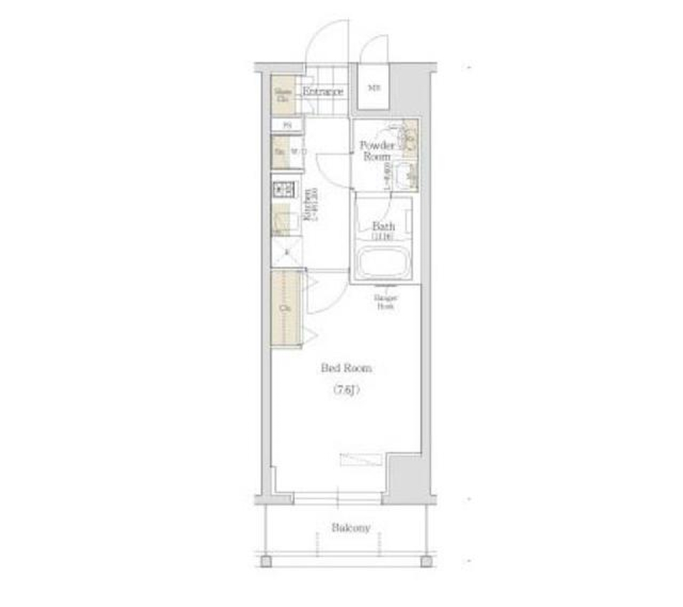 台東区でさらっと一人暮らしを始めるの間取り図