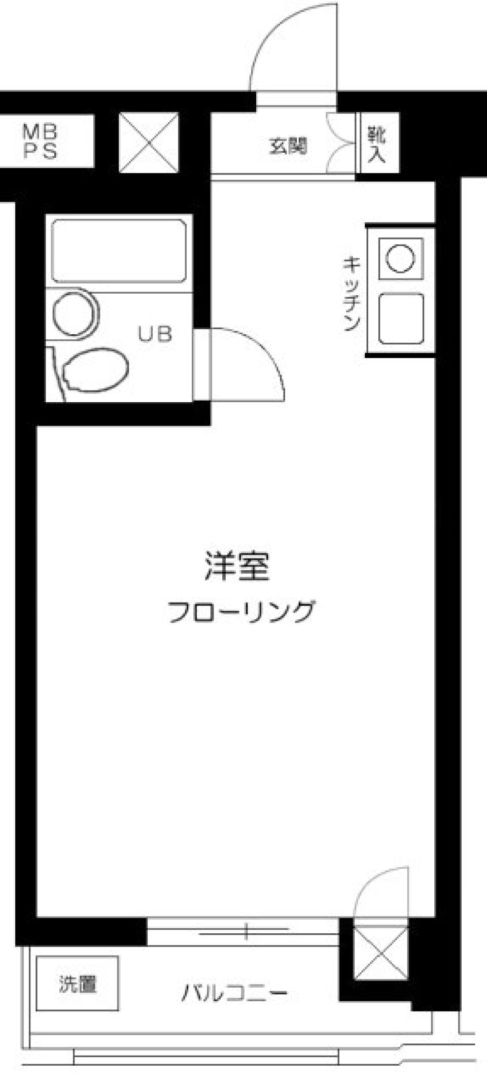 幡ヶ谷セニョリータの間取り図