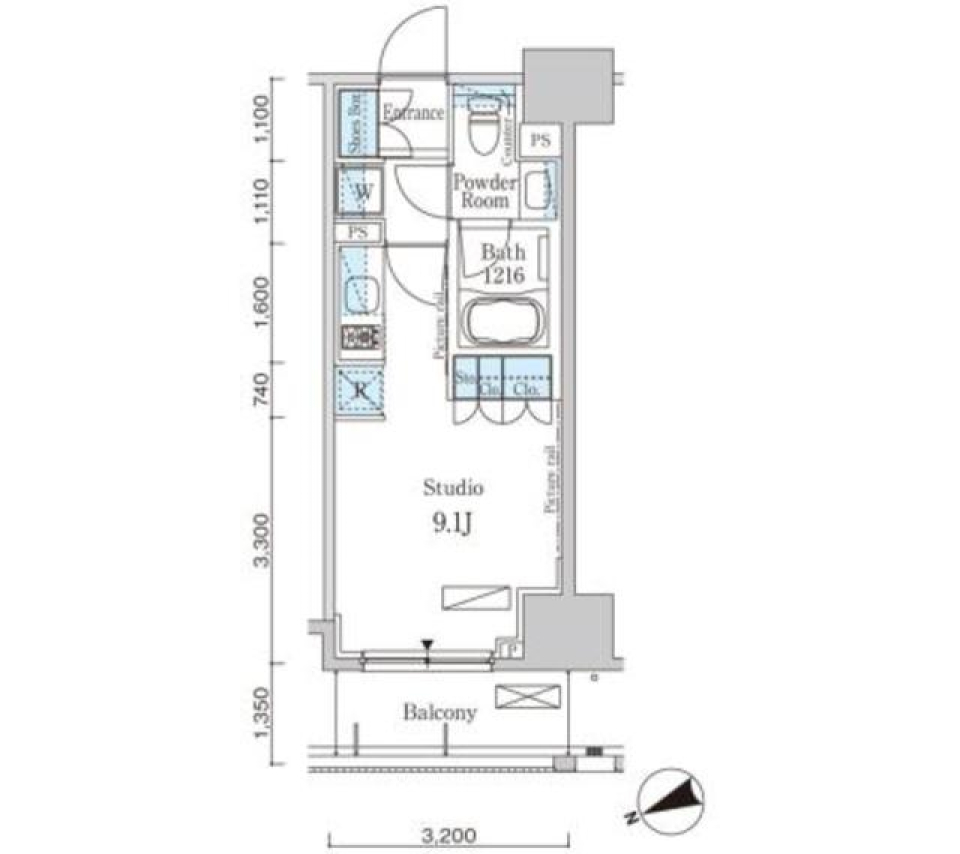 隅田川のお隣で始める一人暮らしの間取り図