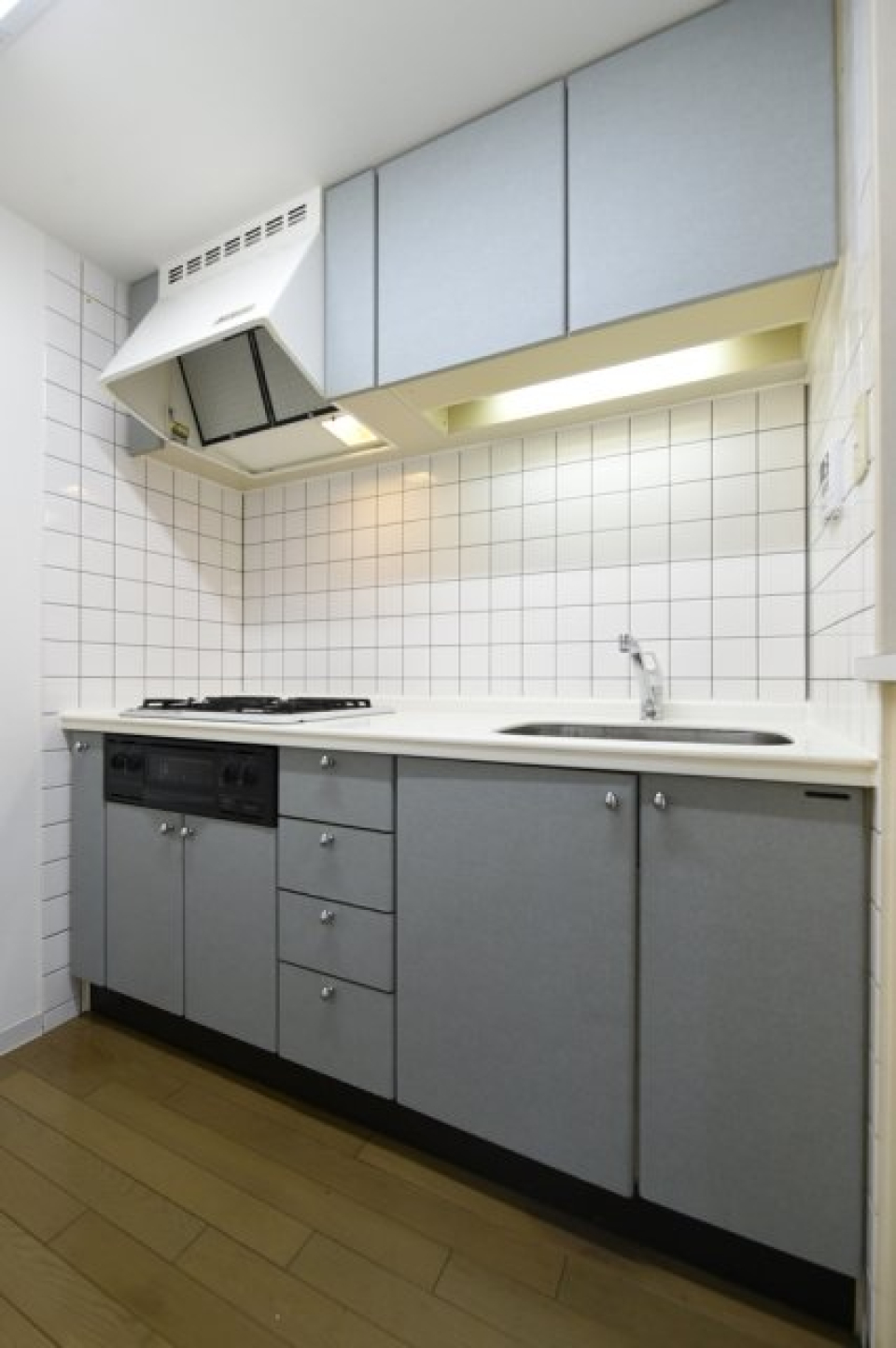 キッチンも収納場所が多い。1Kでこのスキル。高すぎです。