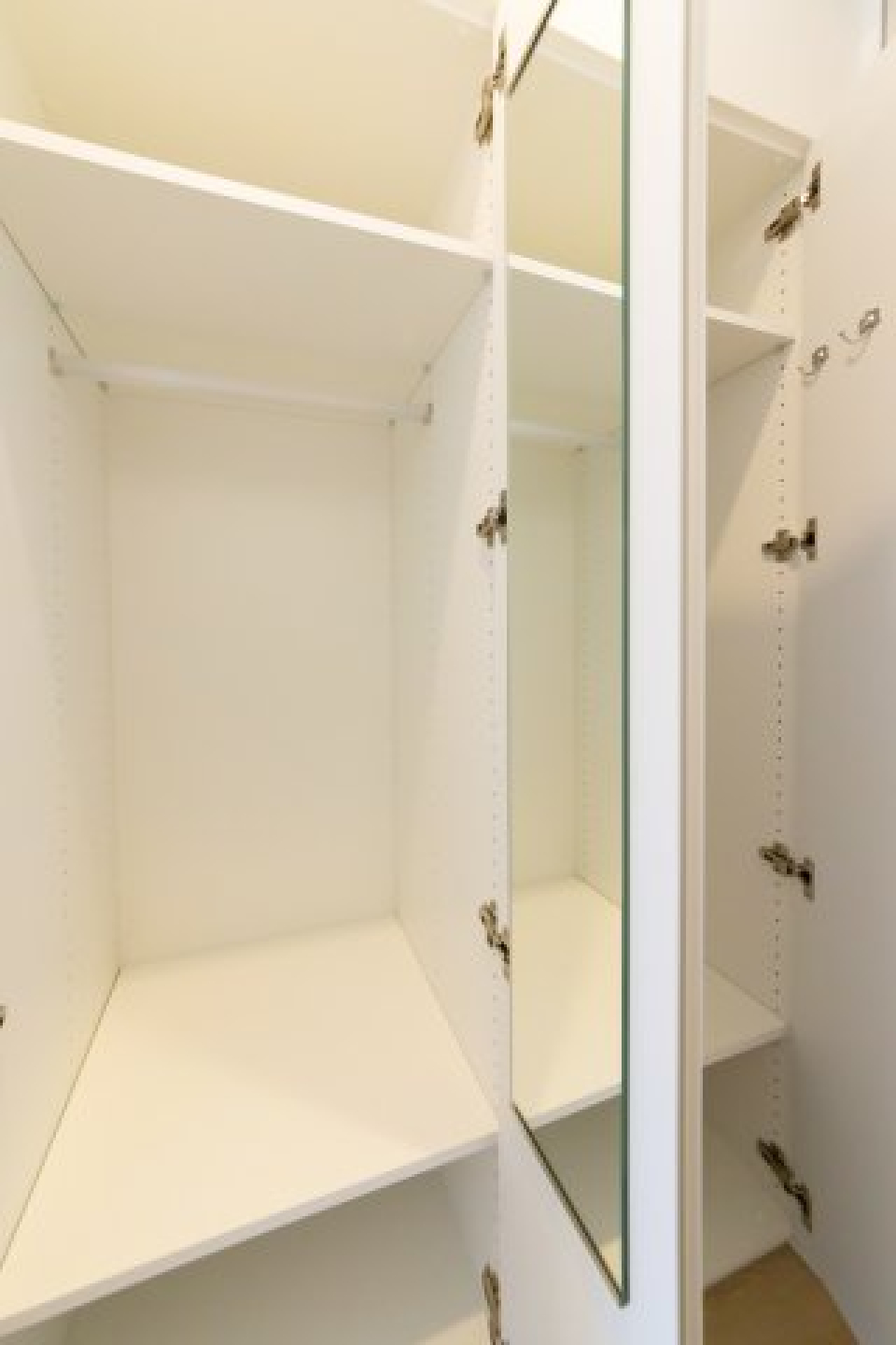 収納を開けた時の様子。