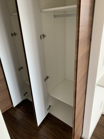 収納を開けた時の様子、