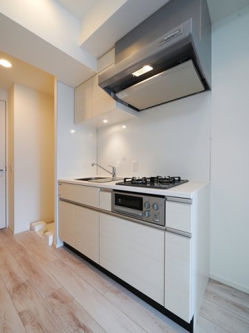 2口のガスコンロが導入されたキッチンです。※写真は同タイプ住戸です。