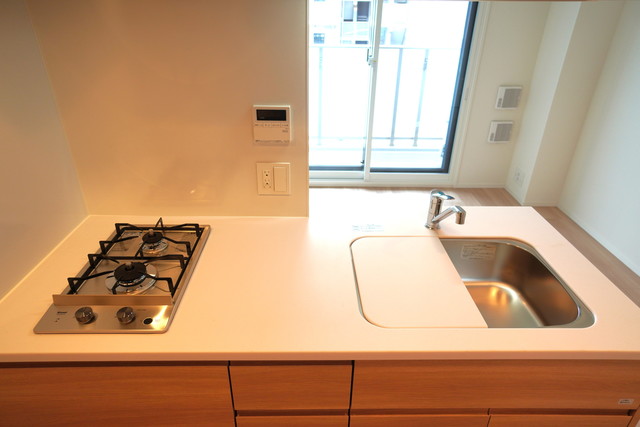 ２口コンロが導入されているキッチンになります。※写真は同タイプ住戸です。