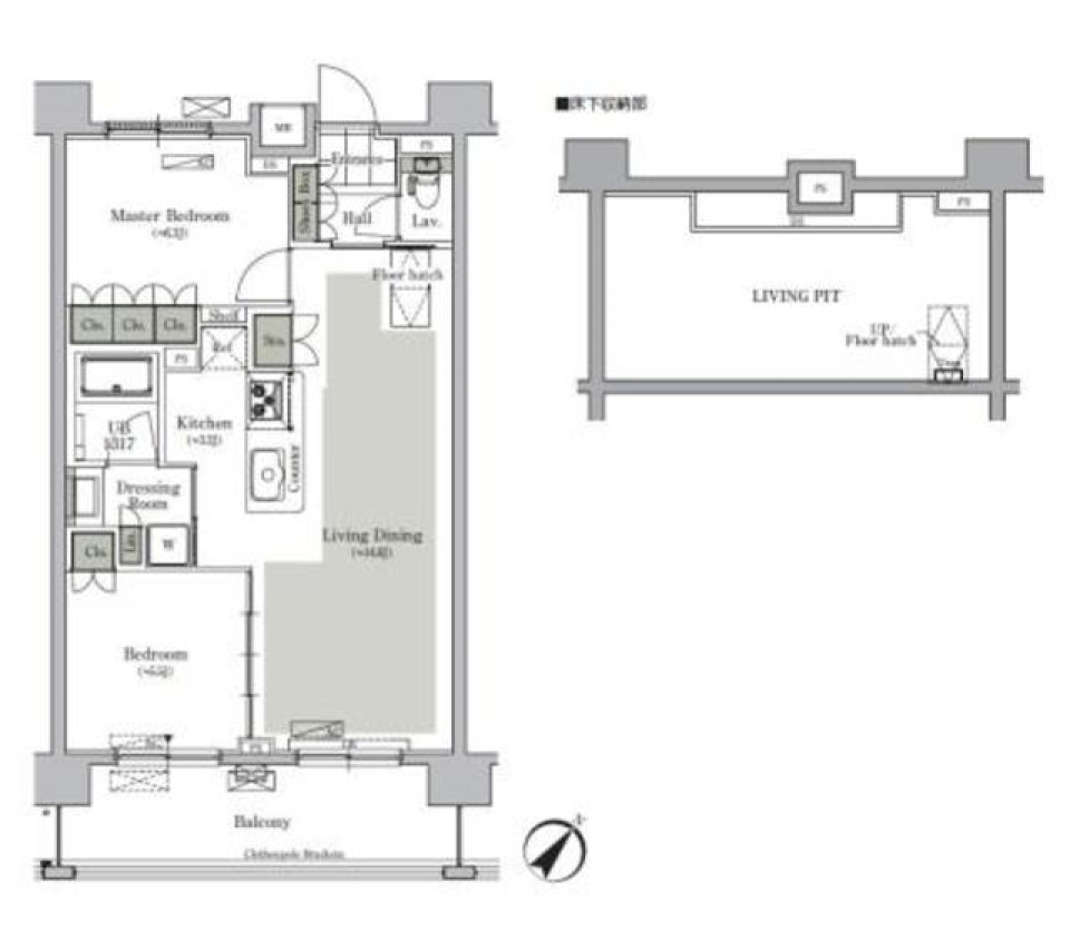 パークキューブ西ヶ原ステージの間取り図