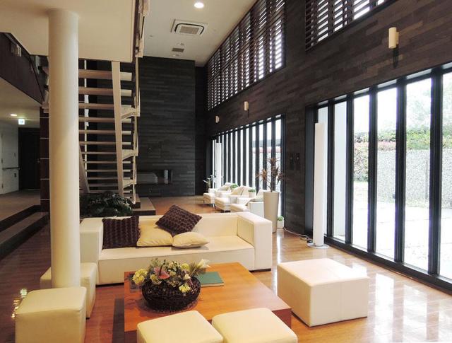 天井も高く開放感がある