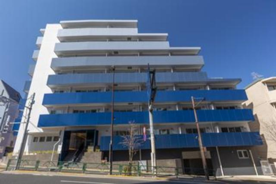 ブルーグラデーションの外観。