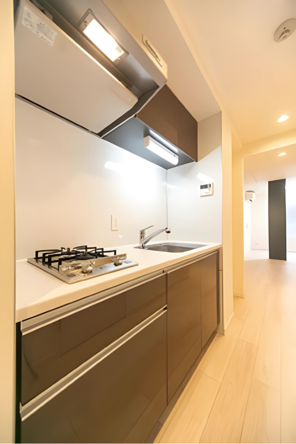 ２口のコンロが導入されています。※写真は同タイプ住戸です。