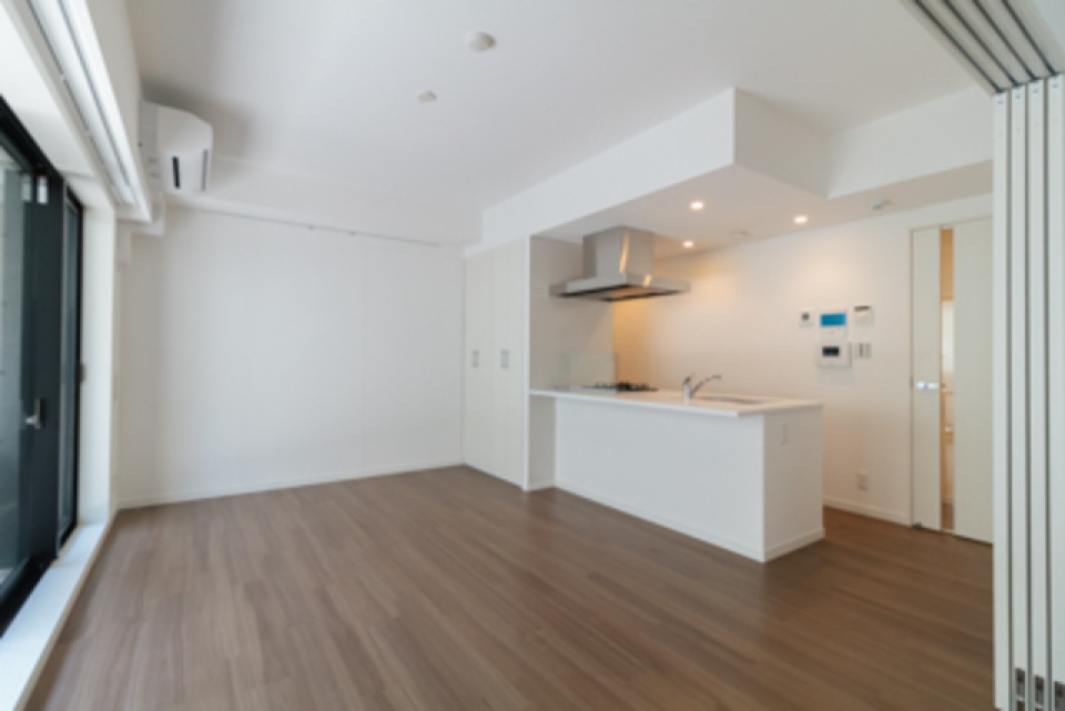 １１．４帖のLDKです。※写真は同タイプ住戸です。